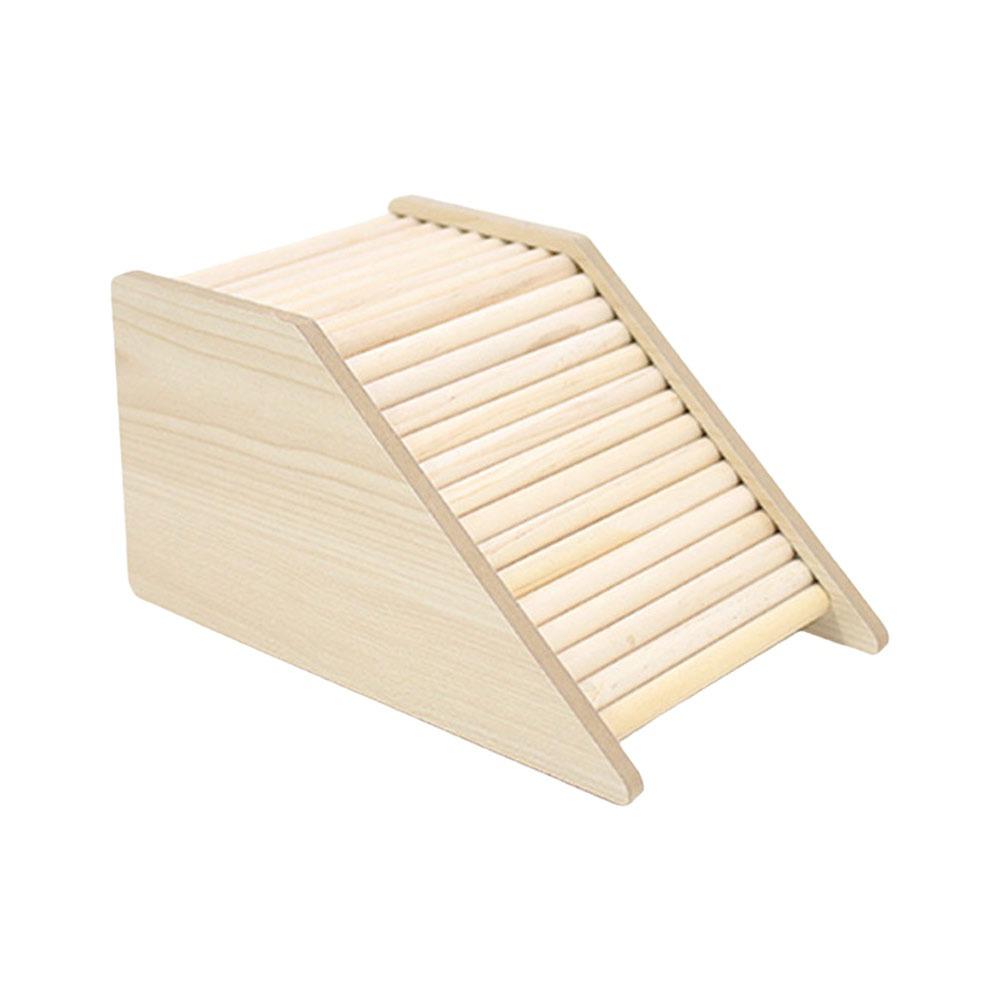 with Hiding Hole Hamster House Smooth Hamster Wooden Bridge for Guinea Pigs Rats Small Animals