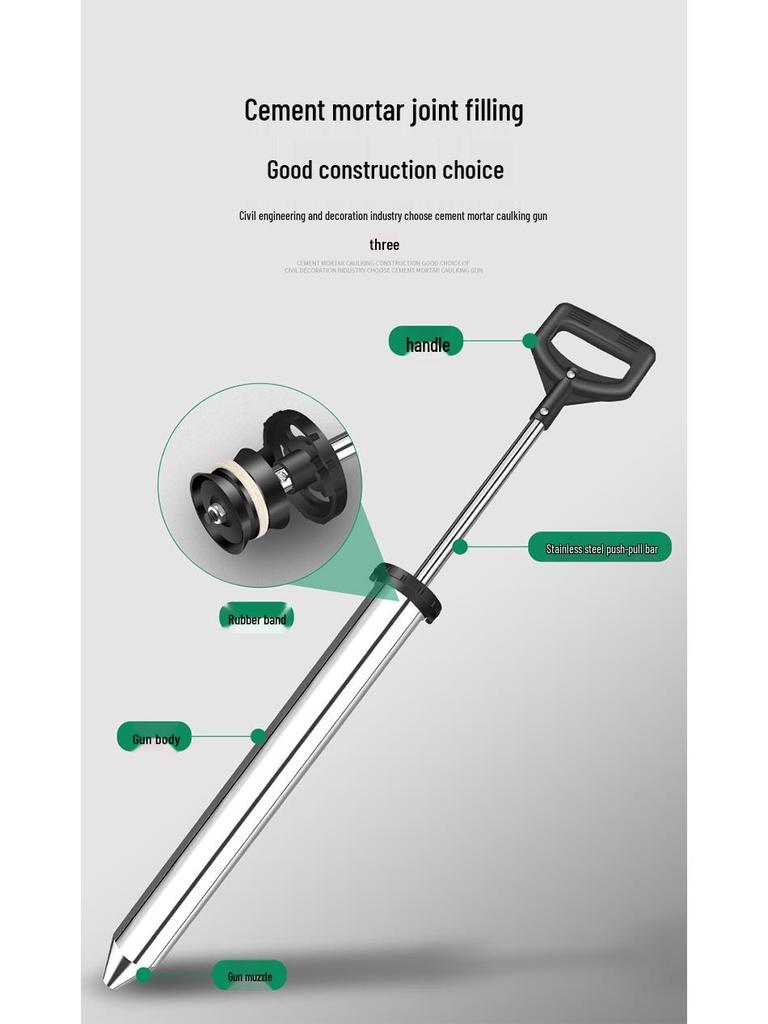 Нержавеющая сталь Цементный раствор Шприц-пистолет для герметизации и затирки для дверей и окон