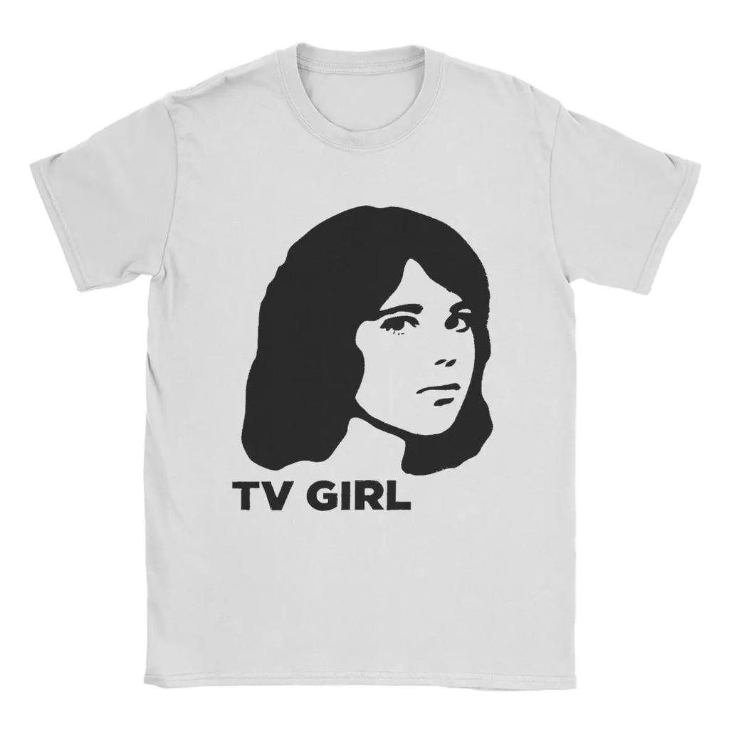 Мужская футболка Tv Girl Band Creative 100% хлопок футболки с коротким рукавом футболки с круглым вырезом одежда больших размеров