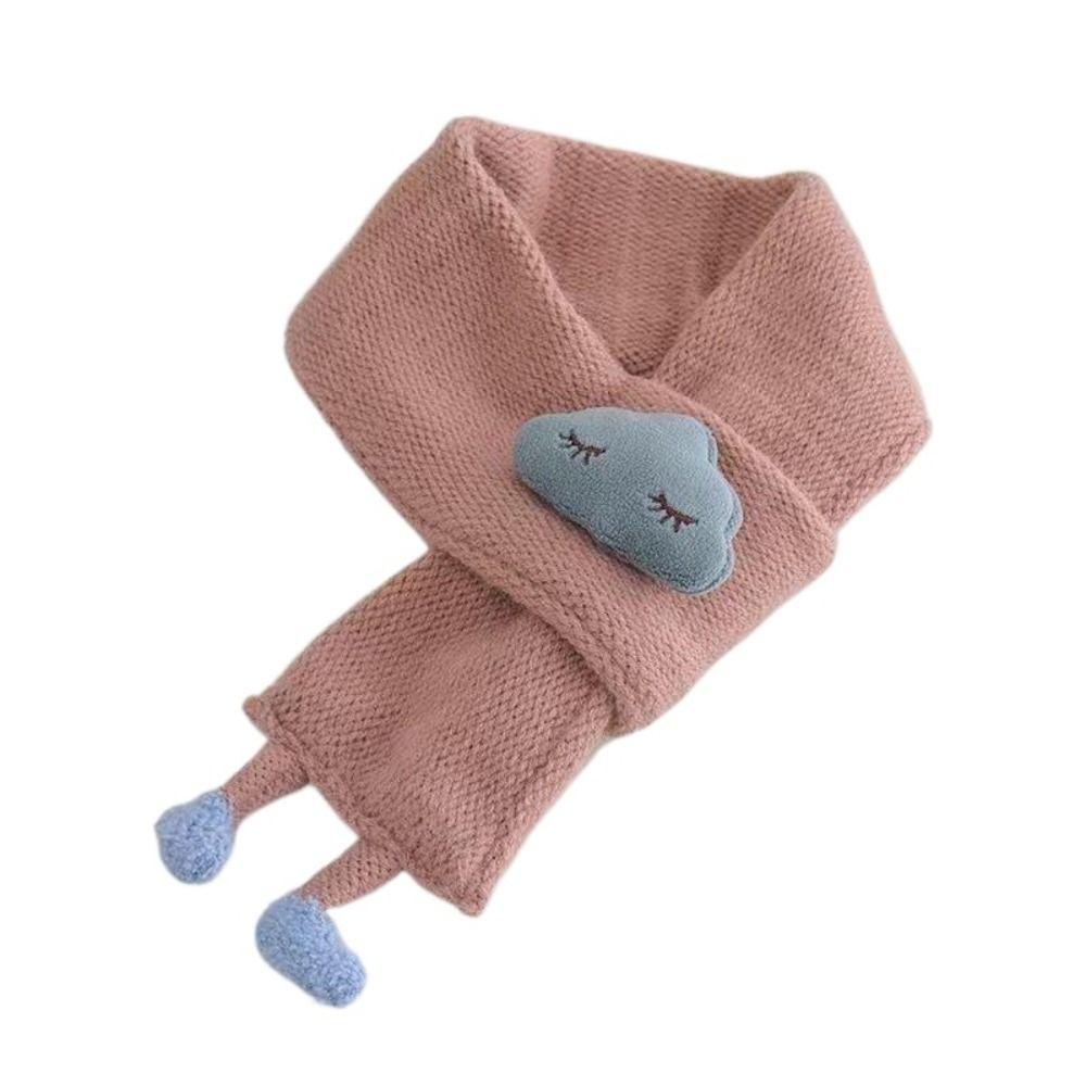 Вязаный детский шарф Мультяшные облака Защита шеи Шарфы Воротник Шаль Детский шарф Осень Зима