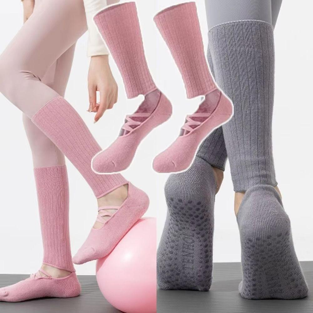 Mid Tube Length Women's Yoga Socks Breathable Fabric Harajuku Street Socks  Pilates Class