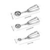 Stainless Steel Ice Cream Spoon Spring Handle Mash Potato Watermelon Ball Spoon Ice Cream Mold Home Kitchen Accessories Gadgets