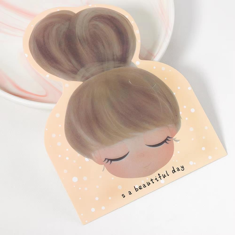 50 Pieces Jewelry Display Card Little Girl Hairpin Head Rope Jewelry Packaging Card Headband Hair Tie Storage Card