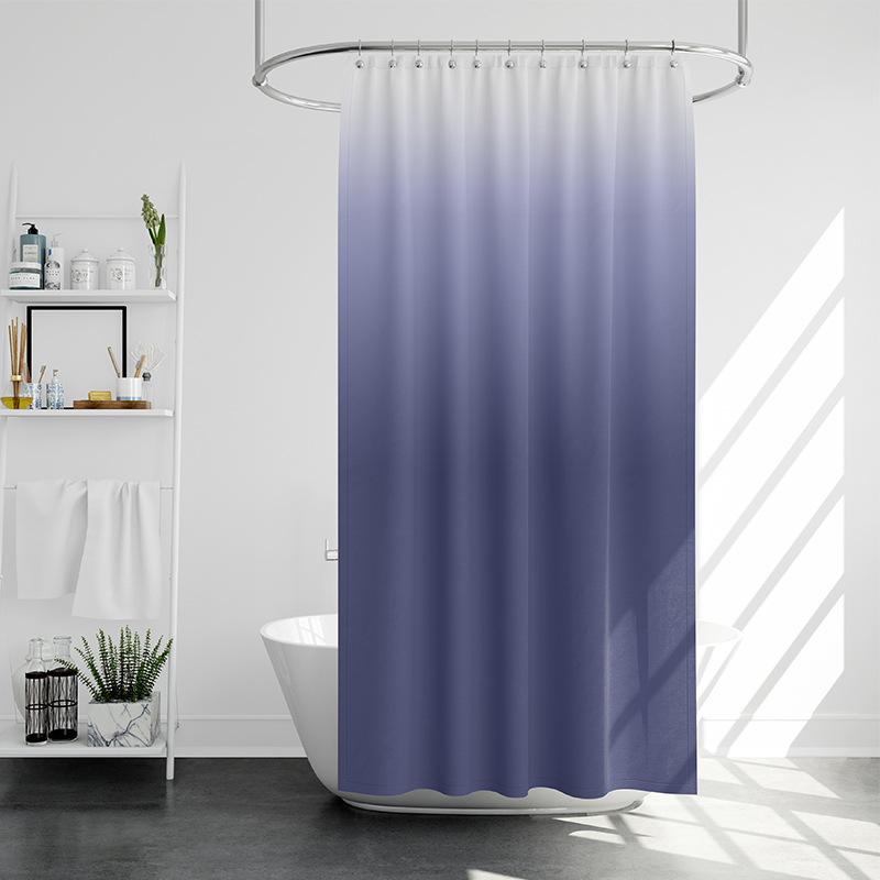 Разве это не скандинавский простой градиент, занавеска для душа, ванная комната, дверь, перегородка, занавеска, ткань из полиэстера, водонепроницаемая и устойчивая к плесени