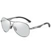 aoron Polarized Night Vision Sunglasses Metal Sunglasses Men's and Women's Fashion Color-changing Glasses Toad Glasses