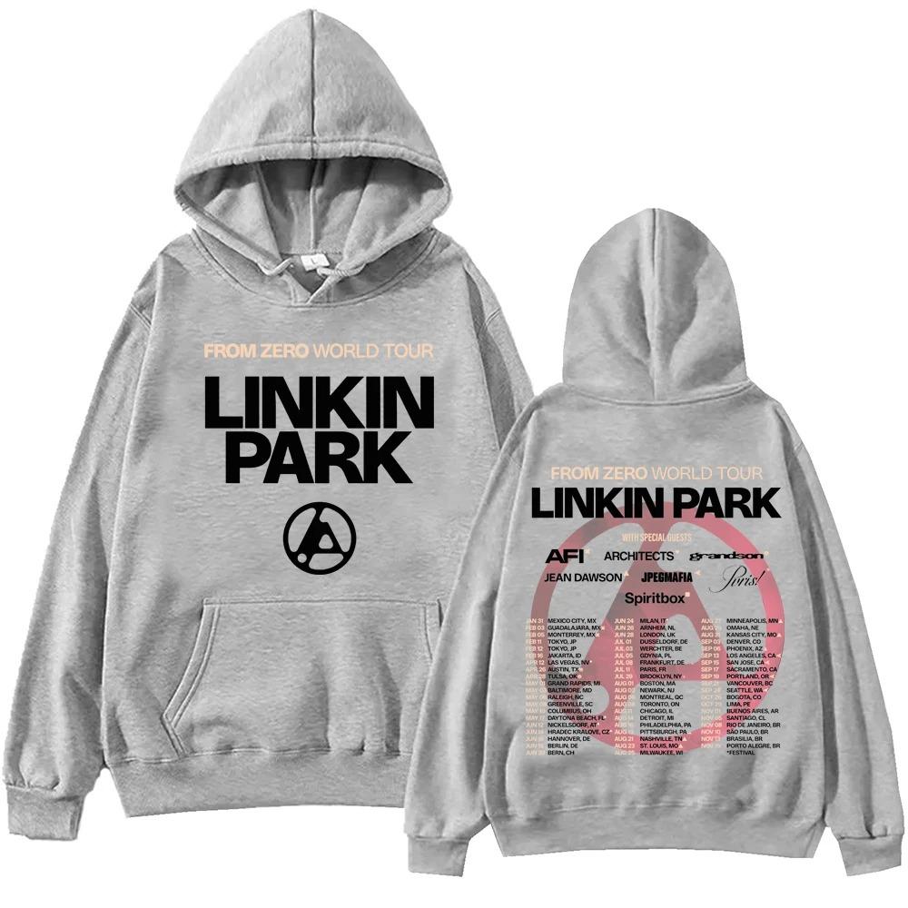 Худи Linkin Park From Zero World Tour 2025 Харадзюку Хип-хоп Пуловер Топы Толстовка Подарок Y2k Короткий рукав Классический