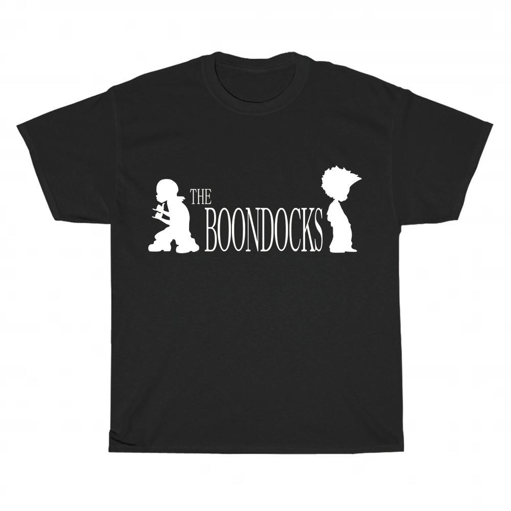 New The Boondocks Cartoon TV Show logo T-Shirt Funny Size S to 5XL