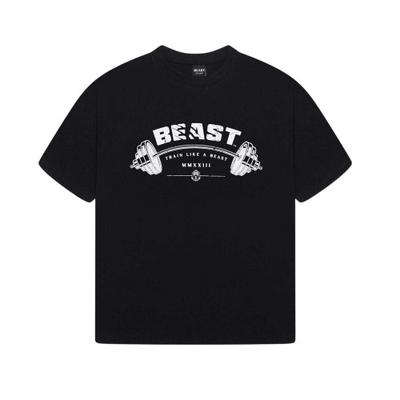 BEAST Unisex Adult Barbell Relaxed Fit T-Shirt