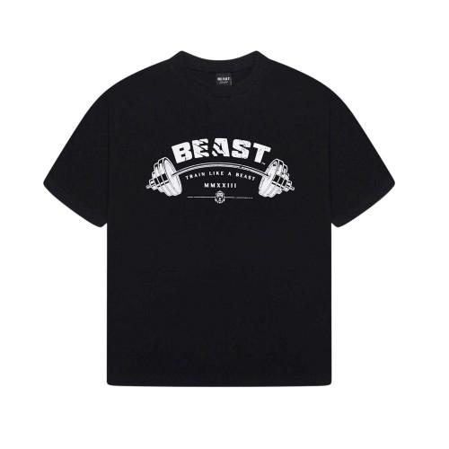 BEAST Unisex Adult Barbell Relaxed Fit T-Shirt