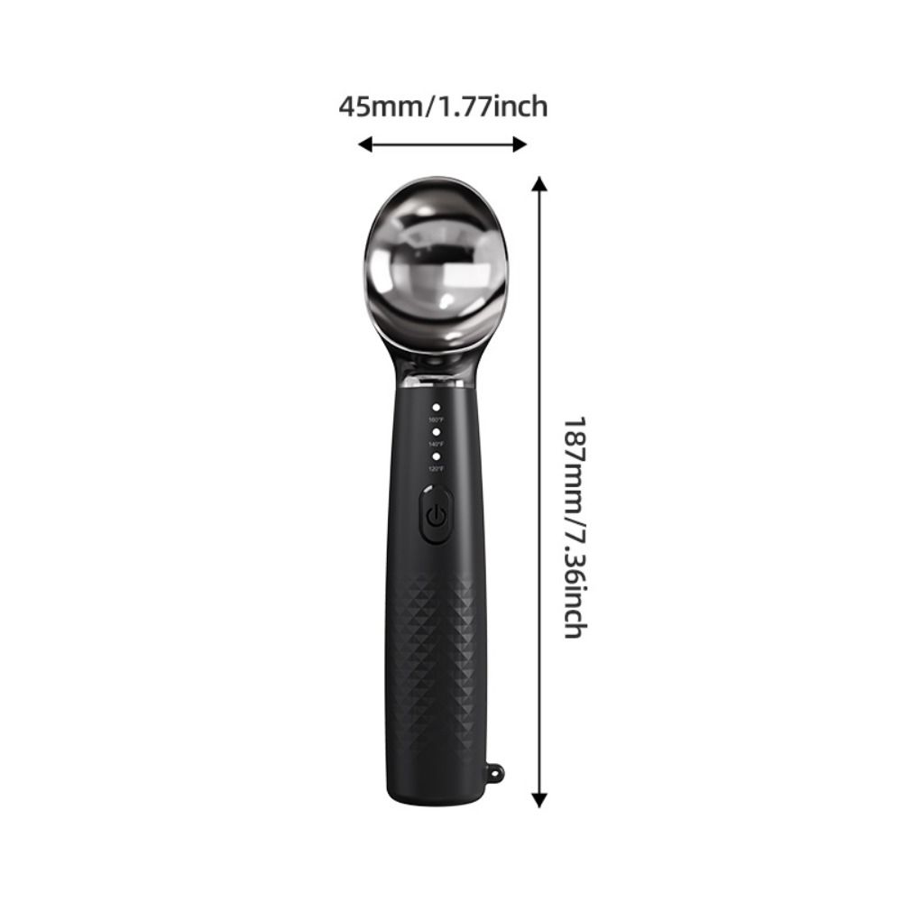 Rapid Heating Heated Ice Cream Scoop Electric Preheat Scooper  for Hard Ice Cream