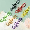 30pcs Colorful Musical Book Marks Note Paper Clip Stationery Random Color Bookmarks Metal School Office Supply Teacher Supplies