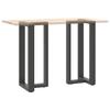 Vidaxl Nogi Do Stołu Barowego, 2 Szt., Antracyt, 40X35X(90-91)Cm, Stal