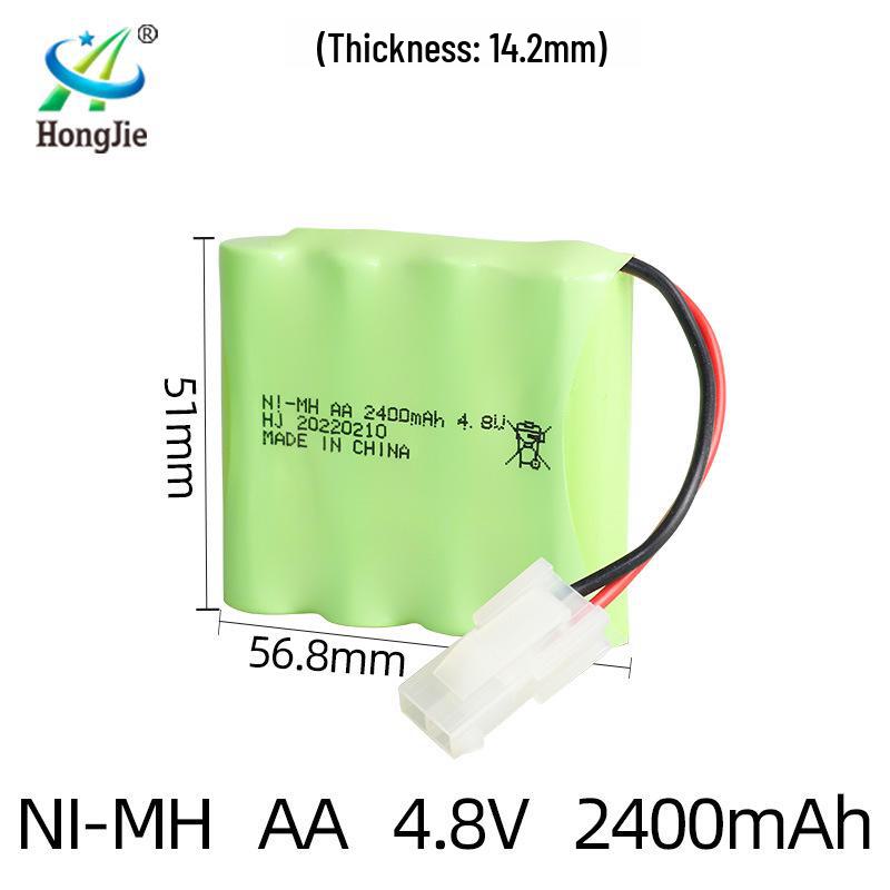 NiMH 4.8V 2400mAh Аккумуляторная батарея для радиоуправляемых машин и электрических игрушек-альпинистов