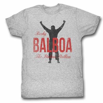 Футболка Rocky Balboa Серо-меланжевая