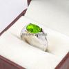 Peridot Oval Cut Gemstone With 925 Sterling Silver Ring For Men's #B476 JL375683919176
