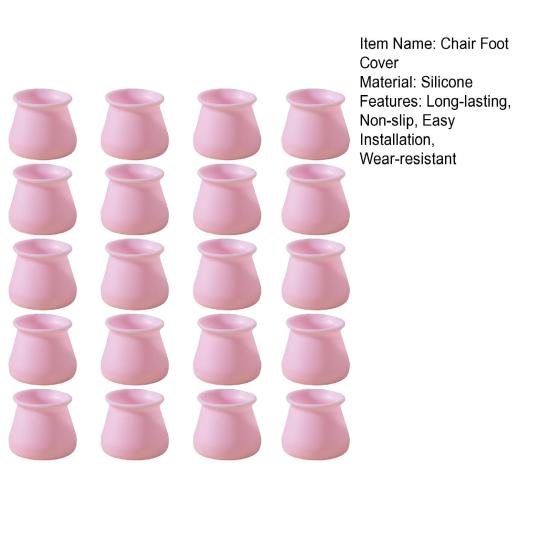 20Pcs Chair Leg Floor Protectors Silicone Table Feet Covers for Hardwood Floors Furniture Leg Caps Non Slip Covers Reduce Noise