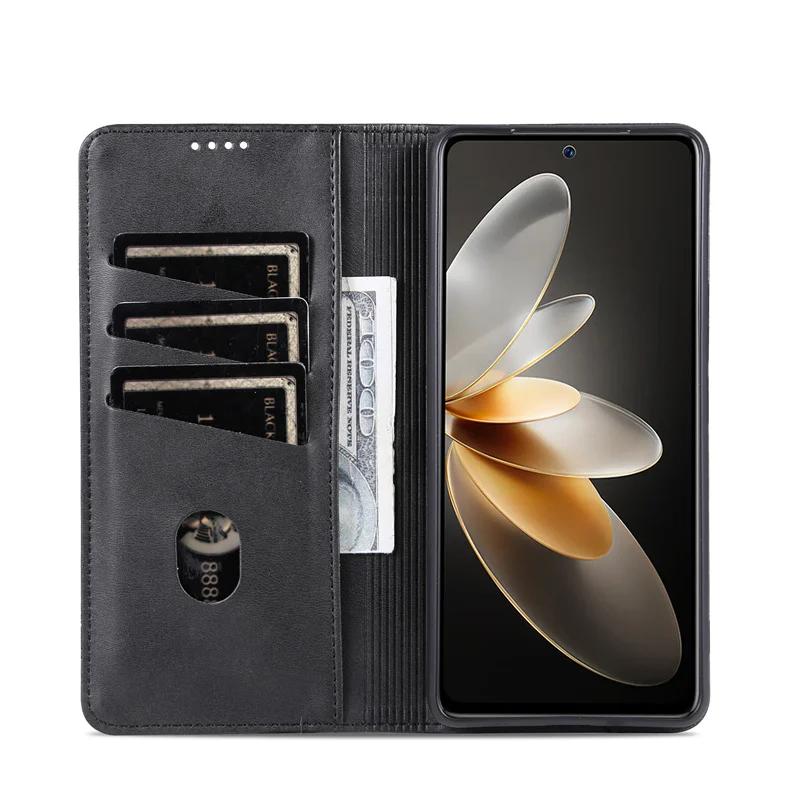 Для Vivo V29 V30 Lite V29E 5G магнитный кожаный чехол-кошелек флип для Vivo V27E V23E V21 E V23 V27 V30 X100 X90 X80 Pro чехол-книжка