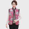 New Style Velvet-Lined Buttoned Vest for Middle-Aged Women - Warm and Fashionable for Autumn/Winter.