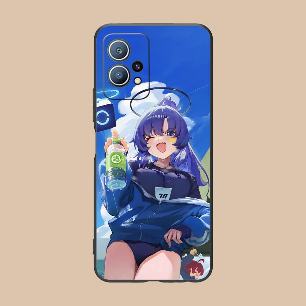 Синий Архив Юка Матовый Чехол для Мобильного Телефона для Huawei P60 P50 P40 P30 P20 P10 P9 P8 Pro Lite Plus Цветная Печать