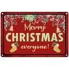 Vintage Merry Christmas Metal Tin Sign  Rustic Wall Art Plaque for Home Cafe Garden Bar Club Man Cave  Perfect Holiday Decor