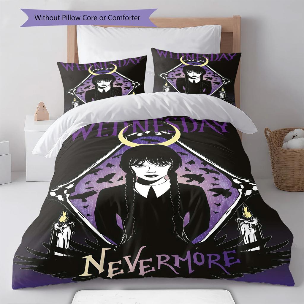 Comedy  Pattern Bedding Quilt Set Quilt Cover Pillowcase Home Decoration Birthday Gift (1 * duvet cover + 2 * pillowcase, without core)