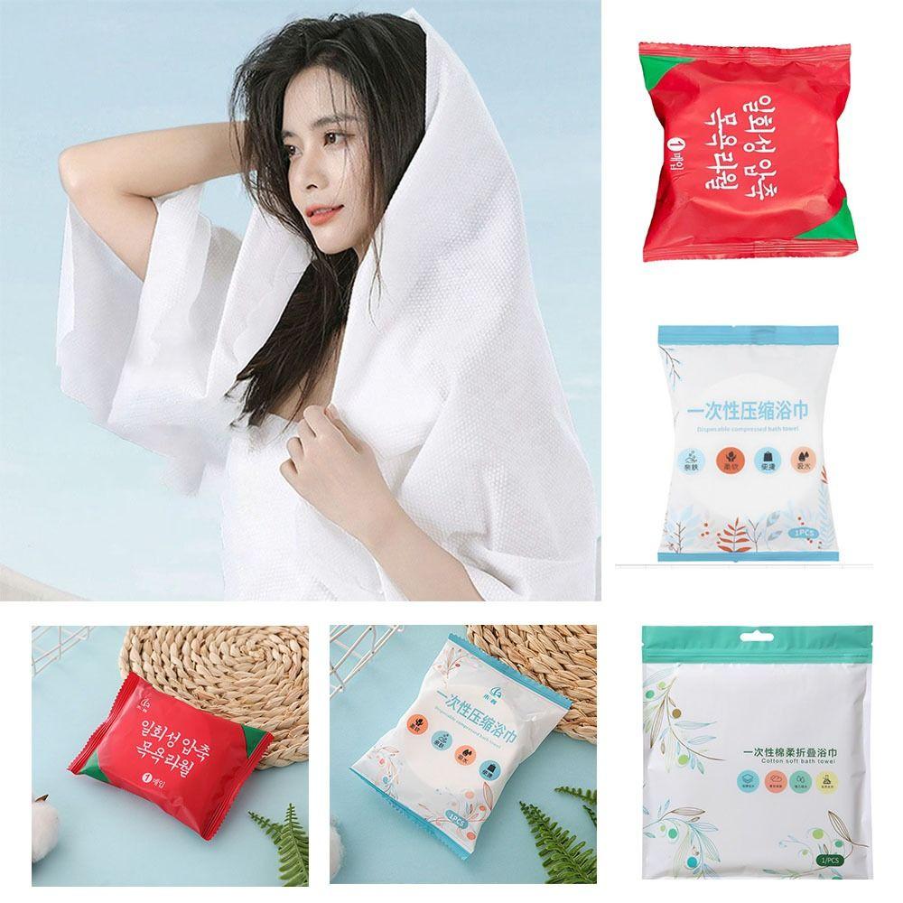 70x140см Утолщенное Увеличенное Одноразовое Спрессованное Банное Полотенце Нетканое Быстросохнущее Полотенце Отель