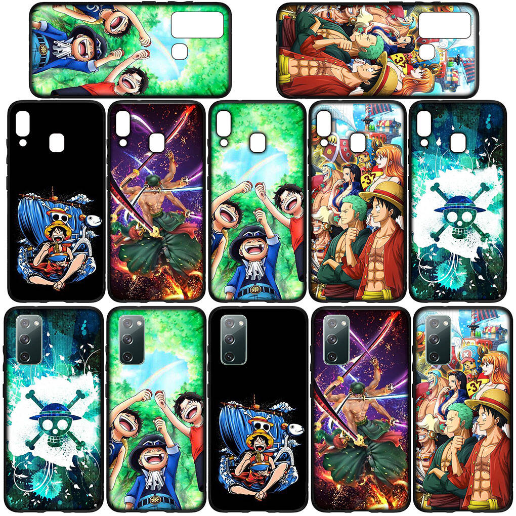 Phone Case for iPhone 17 15 16 Plus Redmi Note 14 12 11 13 Pro Max Huawei P30 P20 Lite OPPO A60 A40 A80 A18 A16 A54 Luffy Roronoa Zoro One Piece Cover