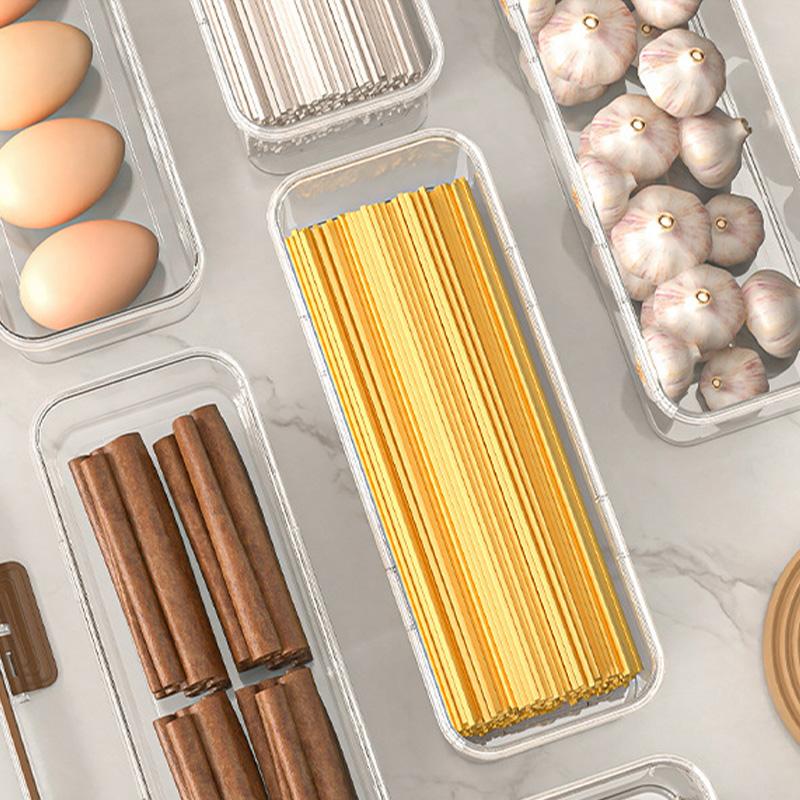 1pc Kitchen Noodles Spaghetti Container Home Food Cereal Preservation Storage Box Large-capacity Transparent Sealed Container