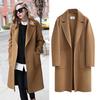 Autumn And Winter Women's New Wool Coat Long Loose Coat