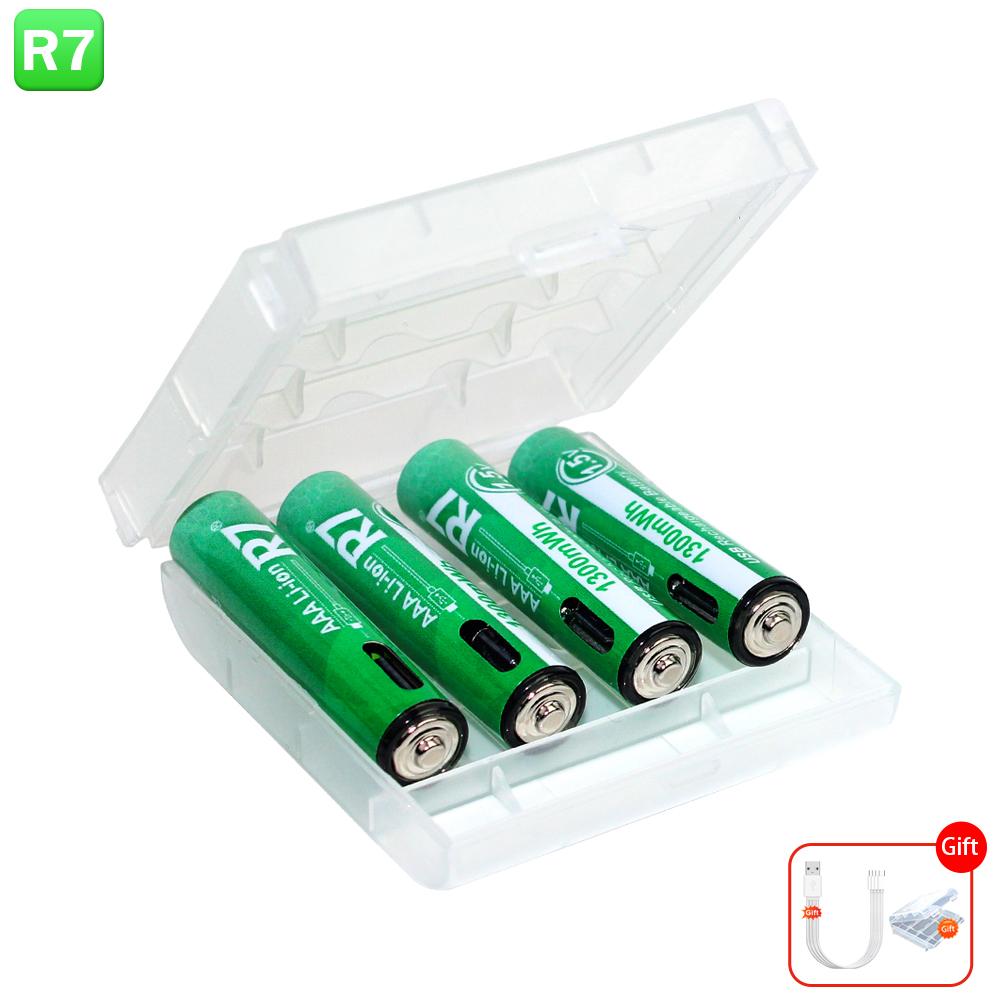 1,5 В AAA литий-ионная аккумуляторная батарея AAA 3A USB зарядка литиевых батарей с USB-кабелем для пульта дистанционного управления мышками-игрушками