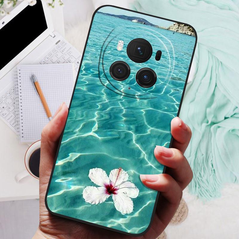 Чехол для Honor Magic6 Pro Роскошный мягкий силиконовый чехол из ТПУ для телефонов Honor MAGIC 6 Pro 5G Чехлы Magic6Pro 6Pro Мраморный Funda Capa