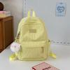 School Bag Junior High School Girls Large Capacity Solid Color Light Primary School Backpack High Value Girl Versatile Backpack