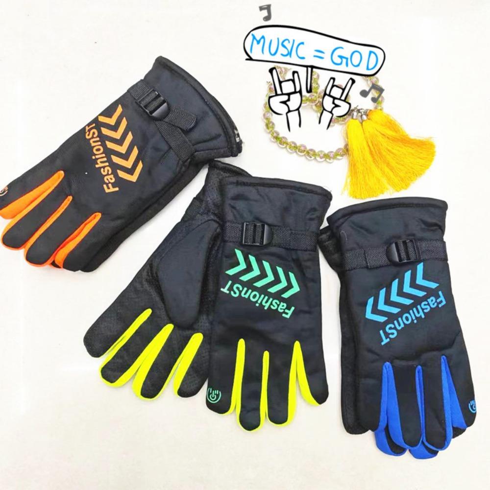 Мужские термоперчатки для улицы, лыжные, мотоциклетные, для езды на электромобиле, велосипедные, флисовые, более толстые