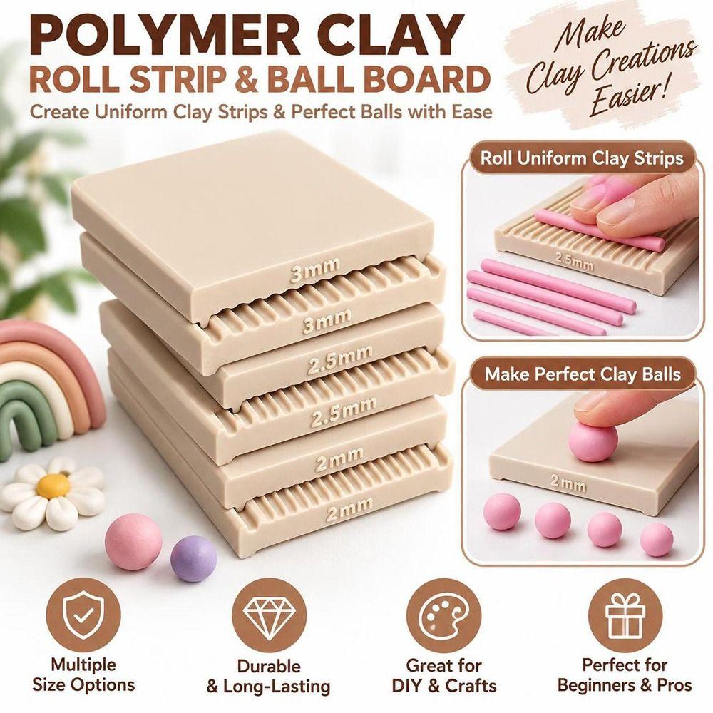 Plastic Clay Strip Maker 2/2.5/3mm Clay Maker Boards New DIY Jewelry Making Craft Projects