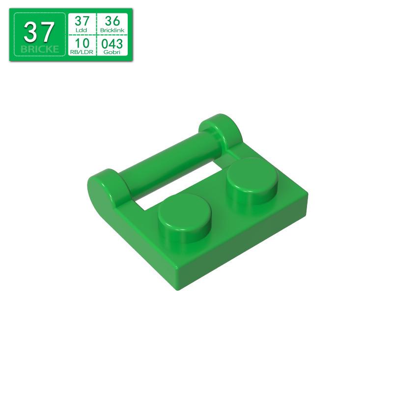 BRICKE 1x2 Hinge Plate with Side Handle, Compatible with LEGO 48336 MOC Blocks