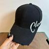 Шляпа с большим обхватом головы женская универсальная с буквенным принтом и широкими полями, кепка с жестким верхом, мужская увеличенная углубленная бейсболка