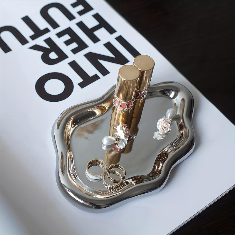 1PC Irregular Creativity Is Suitable for Jewelry Storage, Resin Material, Jewelry Tray