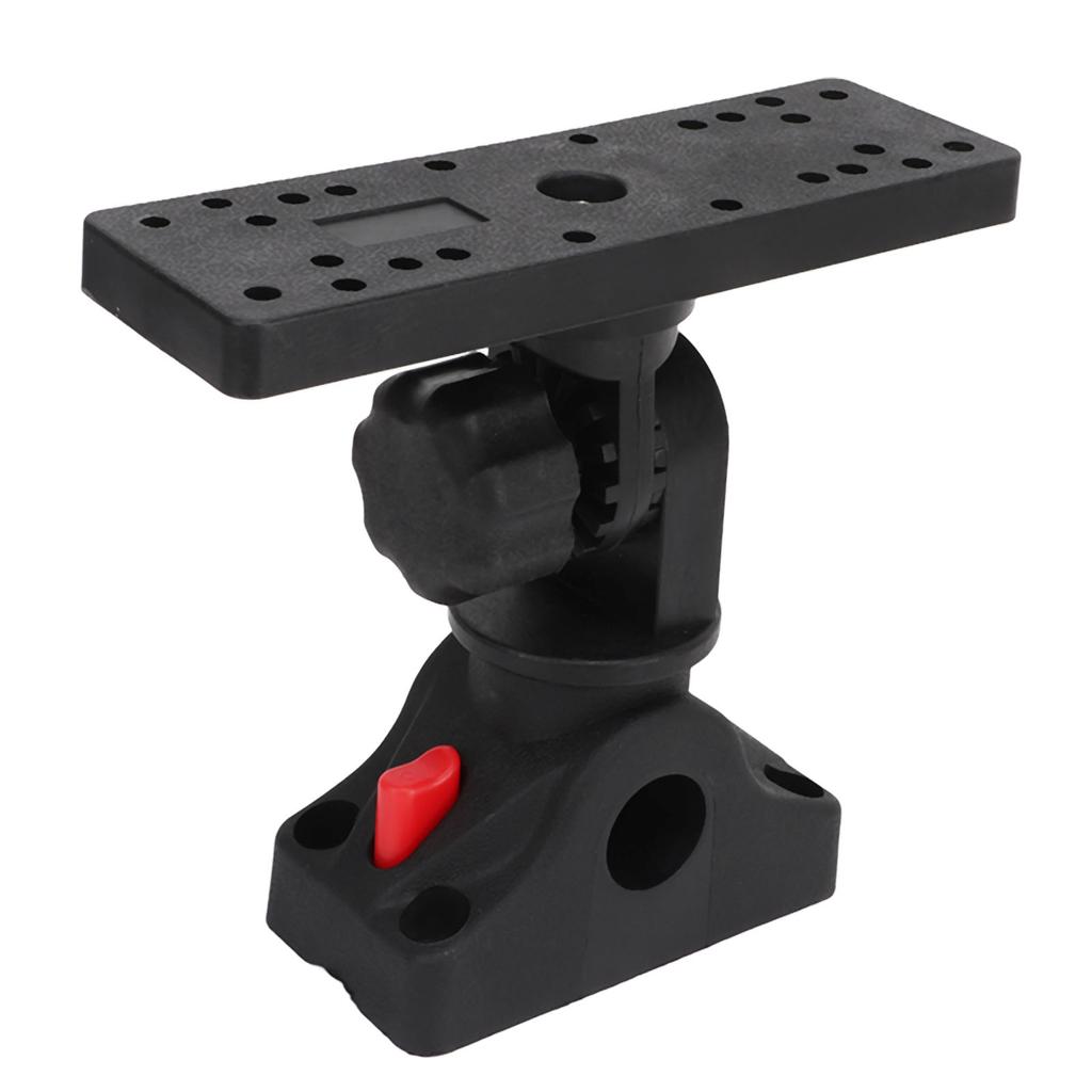 Fish Finder Mount Base 360 Degree Rotating Removable Universal Boat Fish Finder Electronics Mount