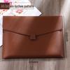 Large Capacity A4 Leather File Bag - Multifunctional Business Office Folder