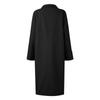 Women's Fashion Casual Loose Fitting Solid Color Long Suit Collar Jacket Woolen Coat