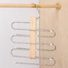 Stainless Steel Multi Tier Pant Hangers Anti-Slip Clothes Rack Pants Storage Rack  Closet