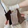 Носки Dui Dui Женские осенне-зимние носки до середины икры, стиль из чистого хлопка серый, модные весенне-летние подвернутые послеродовые носки, длинные носки