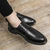 Fashion Business Oxford Men Formal Dress Shoes Black Suit Shoes Interview Career Shoes Wedding Luxury Shoes Fashion Brown Leather Shoes