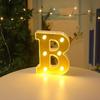 Золотые LED Зеркальные Буквы - Романтический День Рождения и Праздничный Декор