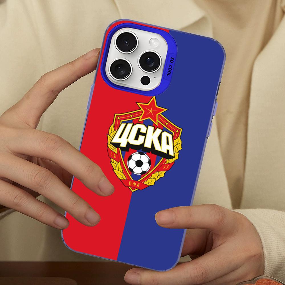 Hot Russia PFC CSKA Moscow Phone Case For IPhone 16 15 14 13 12 11 Pro Max X XR XSMAX 8 7 Plus Matte Shockproof Back Cover