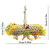 3-Piece Parrot Chew Toy Set: Rattan Ball, Paper Strips & Loofah Shredder.
