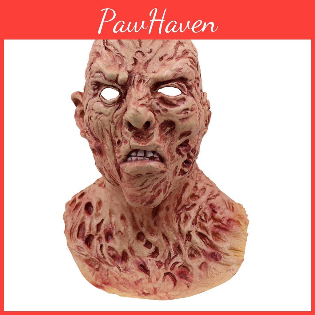 Creepy Freddy Krueger Latex Mask Full Head Helmet For Halloween Party Cosplay