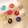 Модные Легкие Каффы на Ухо Круглые Клипсы Серьги Без Прокола Хрящевое Кольцо Серьга Заявление Ювелирные Изделия Унисекс