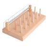 Raprance Wooden Spools Thread Holder Stand, Thread Organizer for Fly Fishing Tying Materials