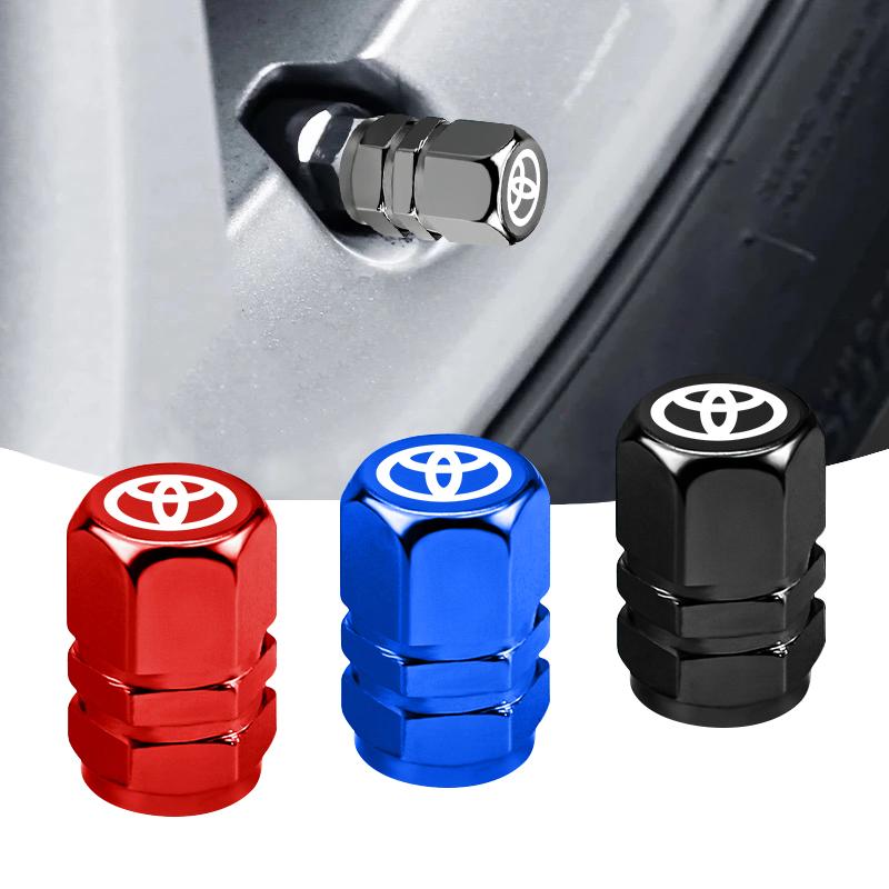 4 шт. брелок Колесо автомобиля Колпачки на ниппель шины Для Toyota GR sport Corolla Rav4 CHR Hilux Aygo Prius Yaris Автоаксессуары наклейка